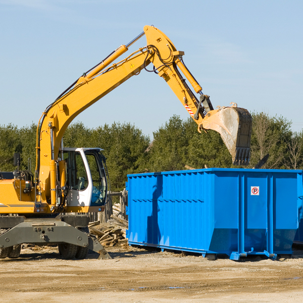 are there any restrictions on where a residential dumpster can be placed in Gilbertsville